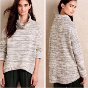 Saturday Sunday Anthropologie Sweatshirt Turtleneck Heather Gray Sz Medium
